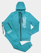 Cargar imagen en el visor de la galería, Conjunto de jogger con cremallera Gr8at (rojo)