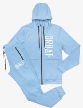 Cargar imagen en el visor de la galería, Conjunto de jogger con cremallera Gr8at (rojo)