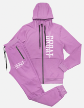 Cargar imagen en el visor de la galería, Conjunto de jogger con cremallera Gr8at (rojo)