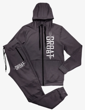 Cargar imagen en el visor de la galería, Conjunto de jogger con cremallera Gr8at (rojo)