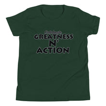 Load image into Gallery viewer, Youth Greatness N' Action Statement T-Shirt (B.P)