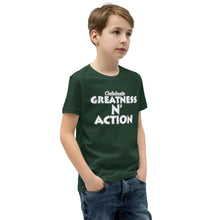 Load image into Gallery viewer, Youth Greatness N' Action Statement T-Shirt (W.P)
