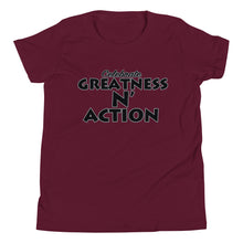 Load image into Gallery viewer, Youth Greatness N' Action Statement T-Shirt (B.P)