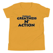Load image into Gallery viewer, Youth Greatness N' Action Statement T-Shirt (B.P)