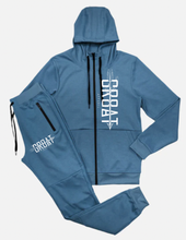 Cargar imagen en el visor de la galería, Conjunto de jogger con cremallera Gr8at (rojo)
