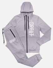 Cargar imagen en el visor de la galería, Conjunto de jogger con cremallera Gr8at (rojo)
