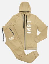 Cargar imagen en el visor de la galería, Conjunto de jogger con cremallera Gr8at (rojo)
