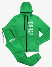 Cargar imagen en el visor de la galería, Conjunto de jogger con cremallera Gr8at (rojo)
