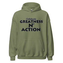 Load image into Gallery viewer, Greatness N&#39; Action Statement Hoodie (B.P)
