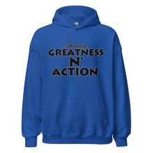 Load image into Gallery viewer, Greatness N&#39; Action Statement Hoodie (B.P)
